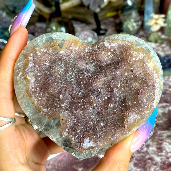 Accessories - Amethyst heart
